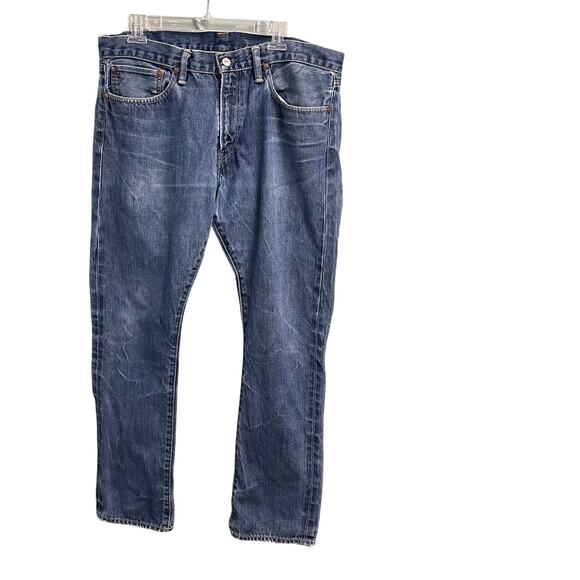 Ralph Lauren Polo Mens Denim Jeans 35X30 Straight Leg Classic Preppy Casual - Picture 1 of 6